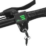 Détail du guidon et de l'écran de contrôle du E-Bike